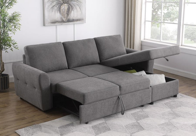 Samantha - Chaise, Box 2 of 2 - Gray