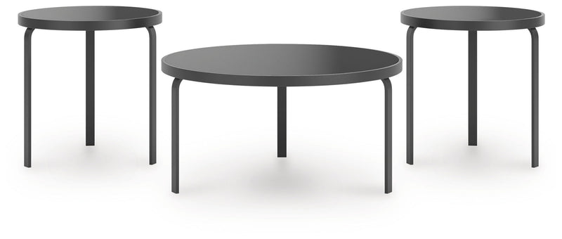 Dorylin - Black - Occasional Table Set (Set of 3)