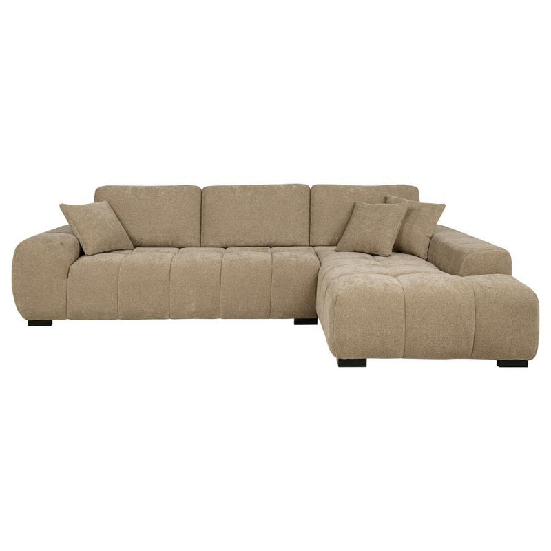 Octavia - RAF Chaise With Pillows, Box 2 of 2 - Camel