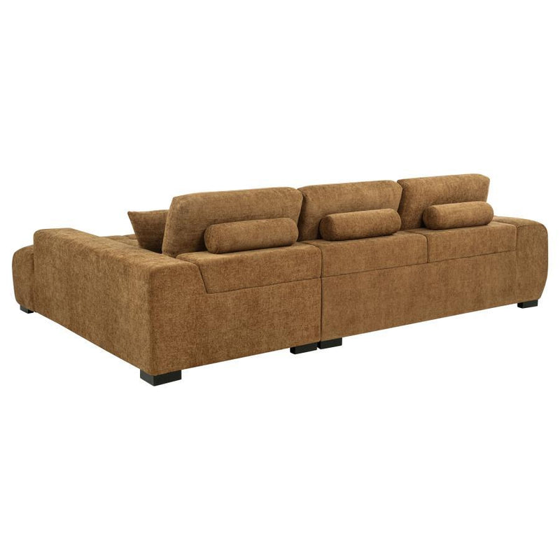 Octavia - RAF Chaise With Pillows, Box 2 of 2 - Amber