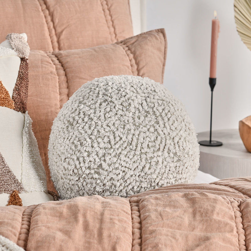 VC Maris - Round Pillow - Ivory / Natural