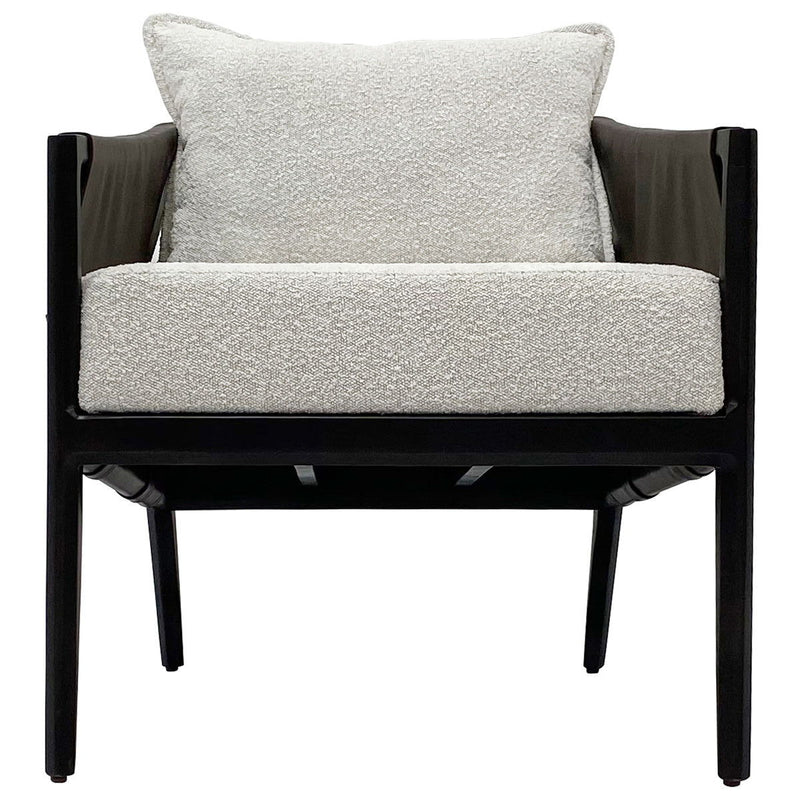 Skylar - Accent Chair - Ivory/Espresso Mx
