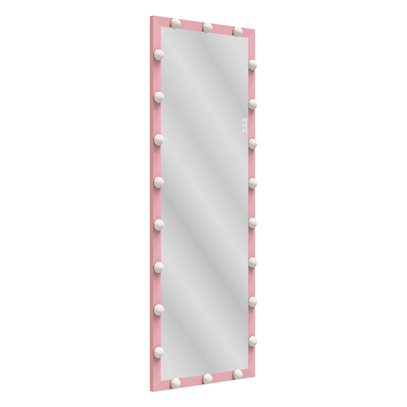 Full Length Mirror With Lights Full Body Vanity Mirror With 3 Color Modes Lighted Standing Floor Mirror For Dressing Room Bedroom Wall Mounted Touch Control