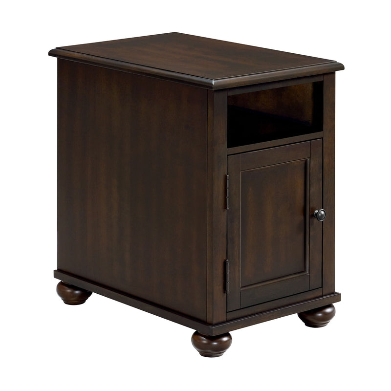 Wagner - Chairside Table With USB - Cherry