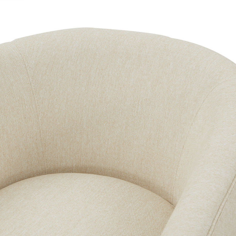Miramar - Swivel Barrel Chair With Wooden Base