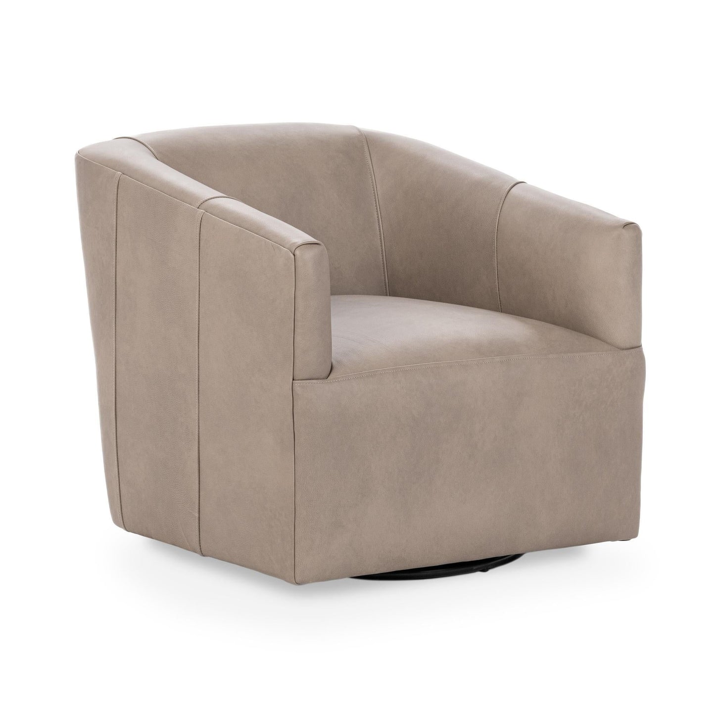 Vernon - Top Grain Leather Swivel Chair El Paso