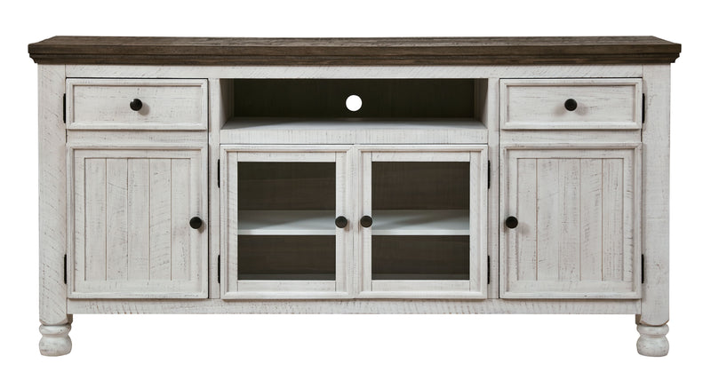 Havalance - Extra Large TV Stand - 4 Doors - Brown / Beige