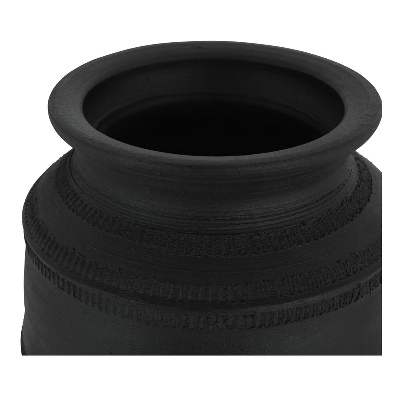 Astra - Terracotta Vessel - Black