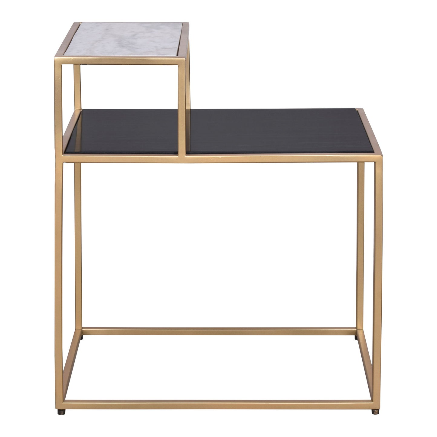 Mies - Side Table - Black / White