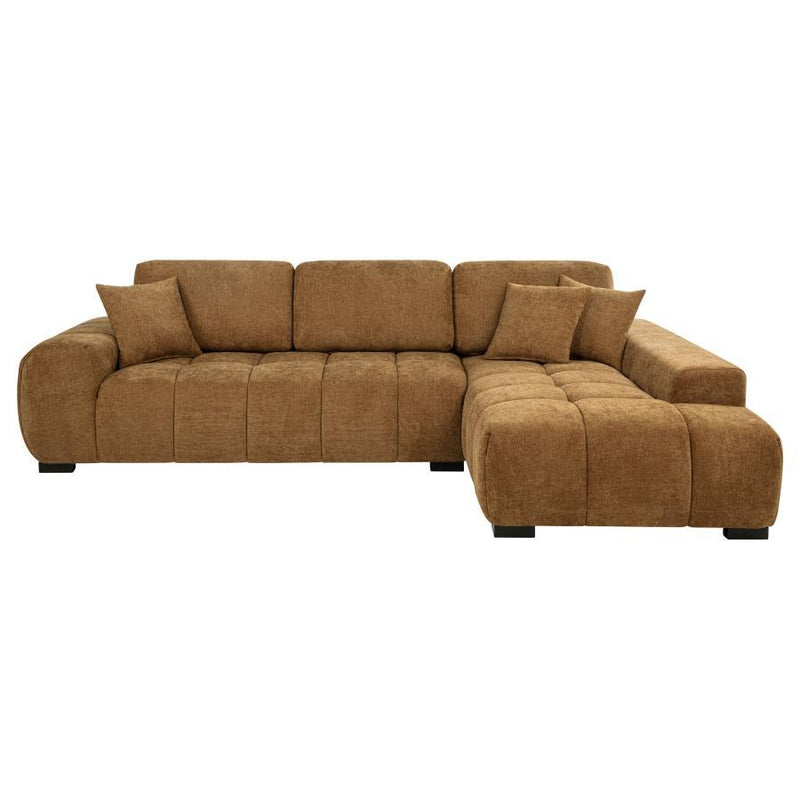 Octavia - RAF Chaise With Pillows, Box 2 of 2 - Amber