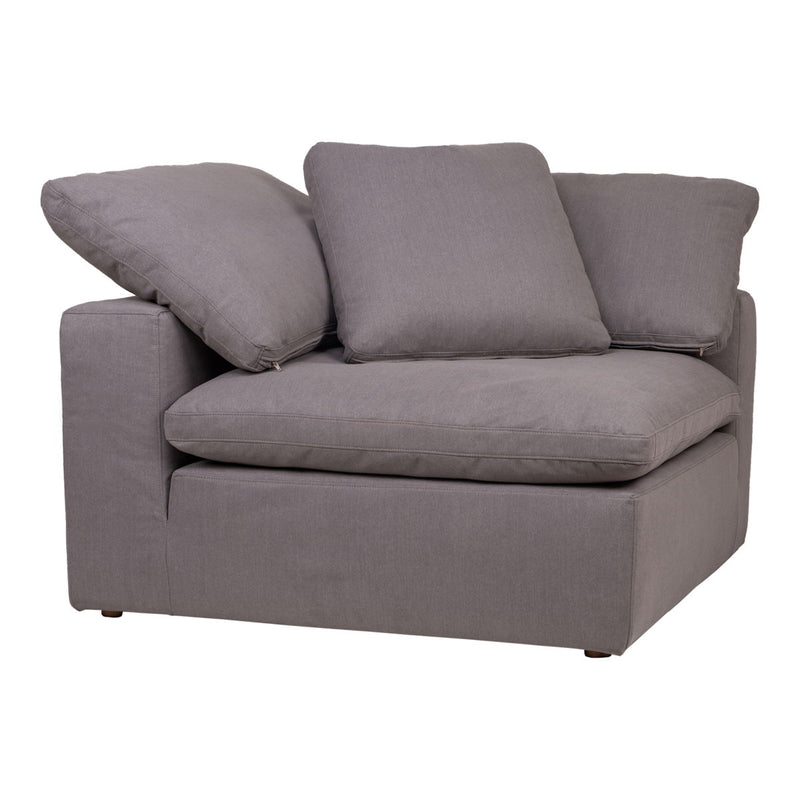 Clay - Livesmart Fabric Corner Chair - Light Gray