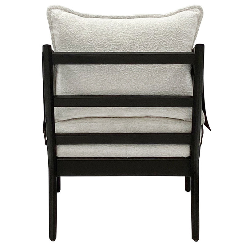 Skylar - Accent Chair - Ivory/Espresso Mx