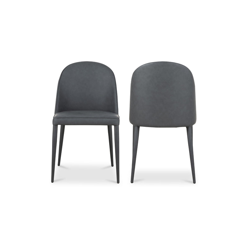 Burton - Vegan Leather Dining Chair (Set of 2) - Black