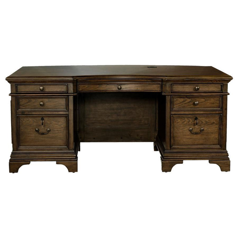 Hartshill - Executive Desk Base, Box 2 of 2 - Burnished Oak