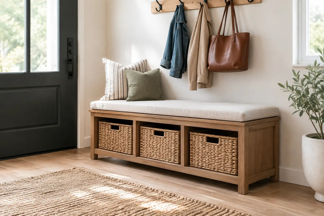 Best Entryway Storage Benches for Busy Homes