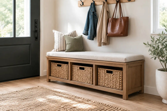 Best Entryway Storage Benches for Busy Homes