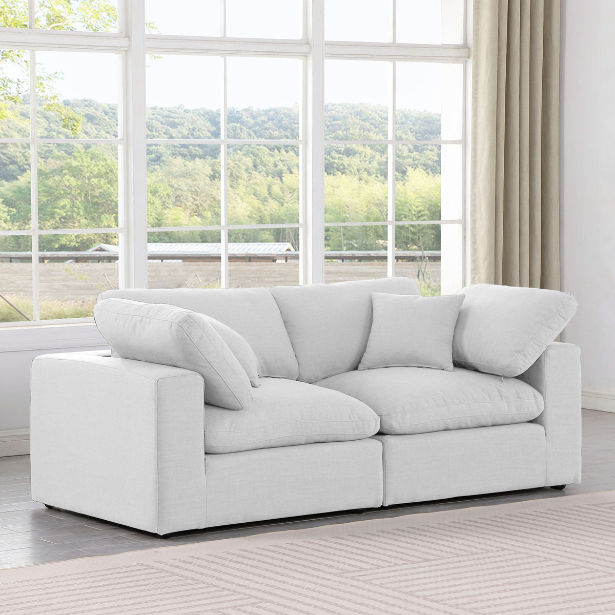 Comfy - Linen Modular Sofa 2 Seats