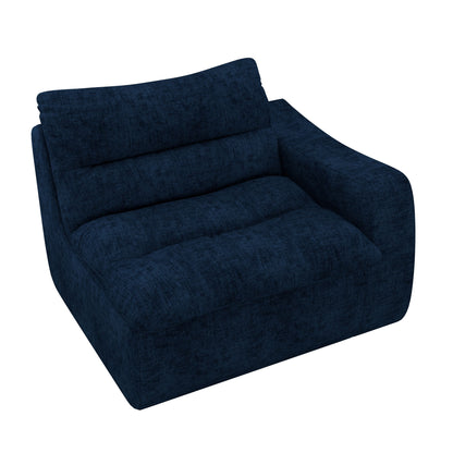 Modern Lazy Floor Sofa With Right Arm, Comfortable Beanbag Lounge