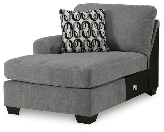 Birkdale Court - Laf Corner Chaise - Gray