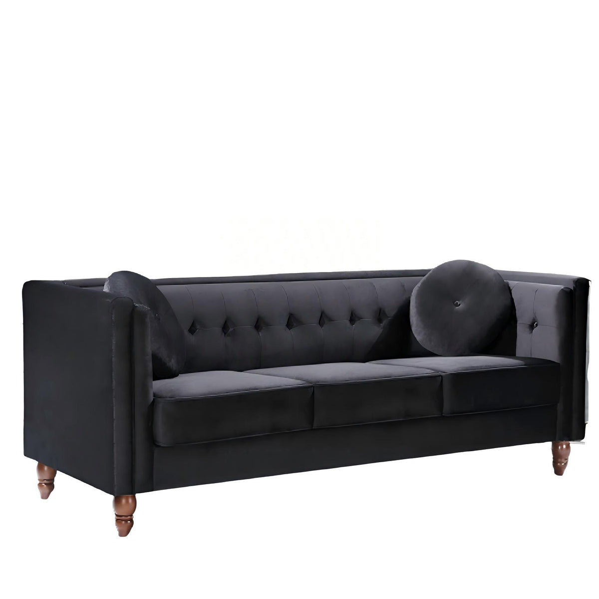 Chesterfield Sofa With Square Arms For Living Room