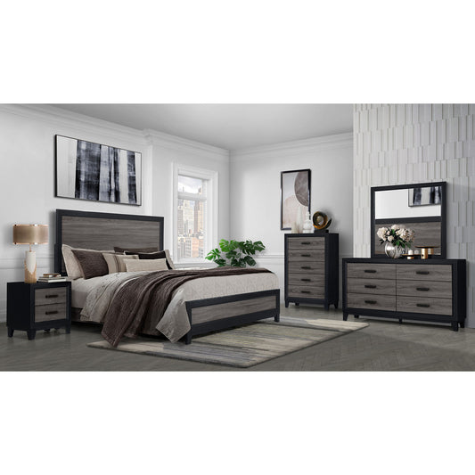 Soluto - Nightstand - Gray / Black