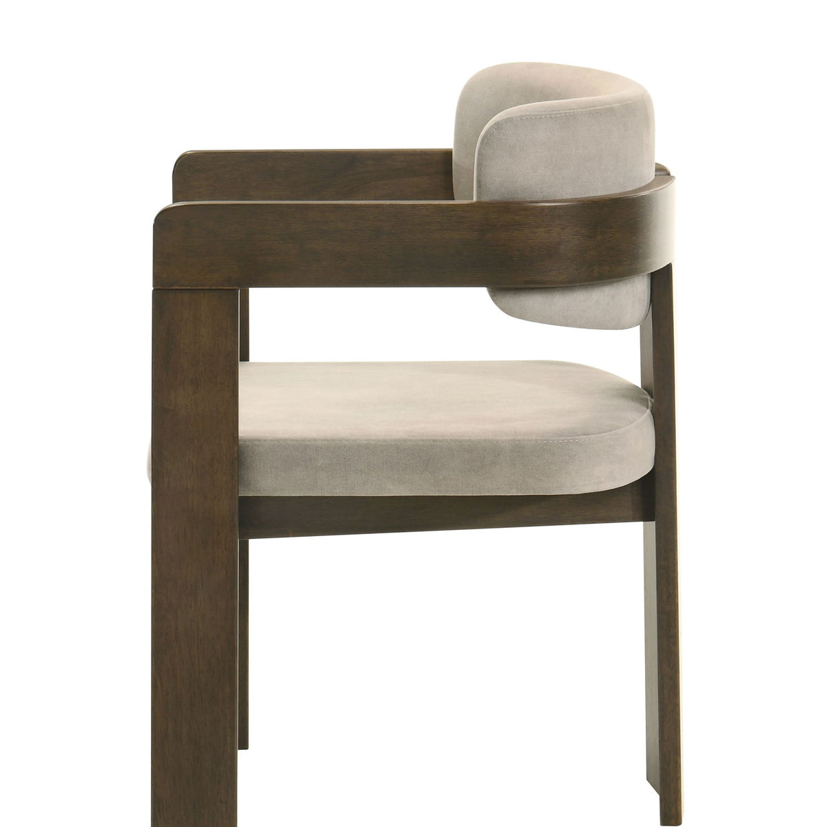 Destin - Polished Microfiber Side Chair (Set of 2) - Light Gray