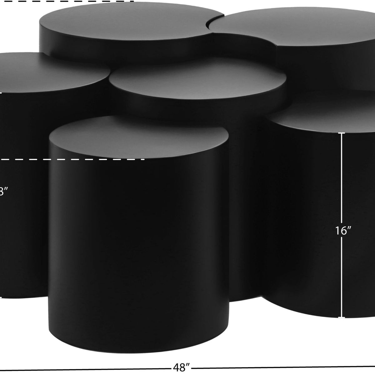 Dimple - 20" 6 Piece Modular Coffee Table