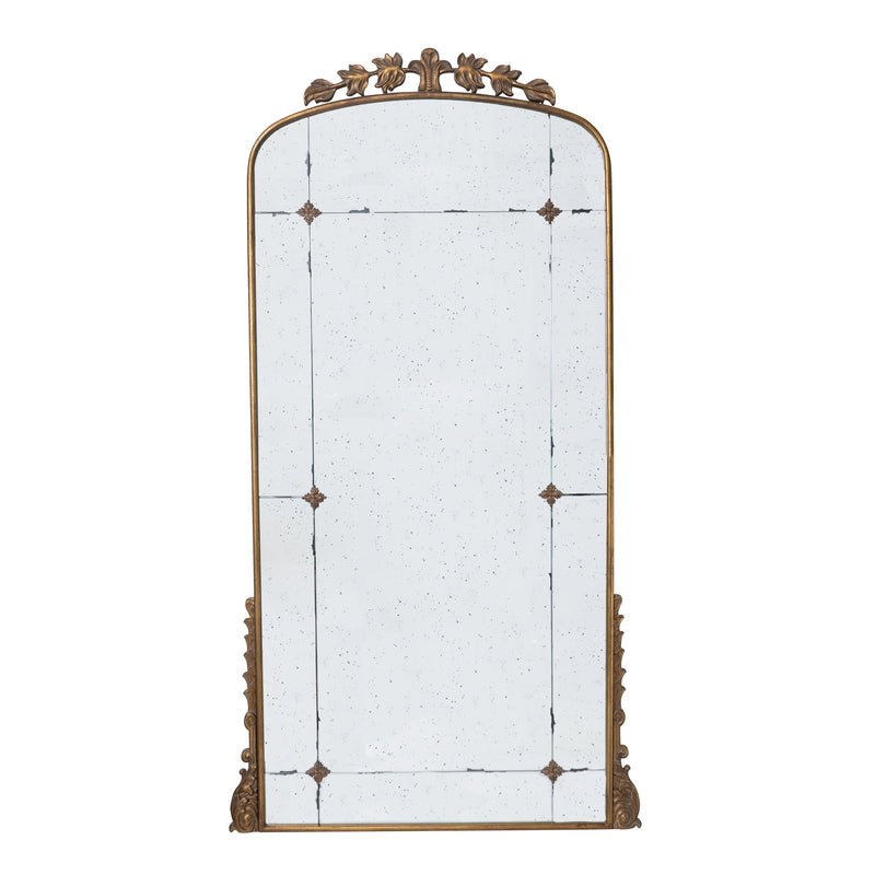 Lavish - Full Length Mirror, AntiqueMetal Floor Mirror For Living Room, Bedroom - Gold