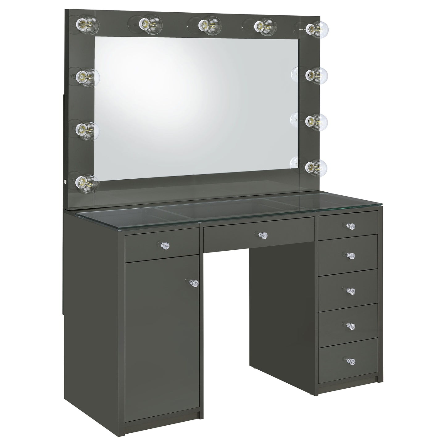 Acena - 7-Drawer Vanity Set With Lighting