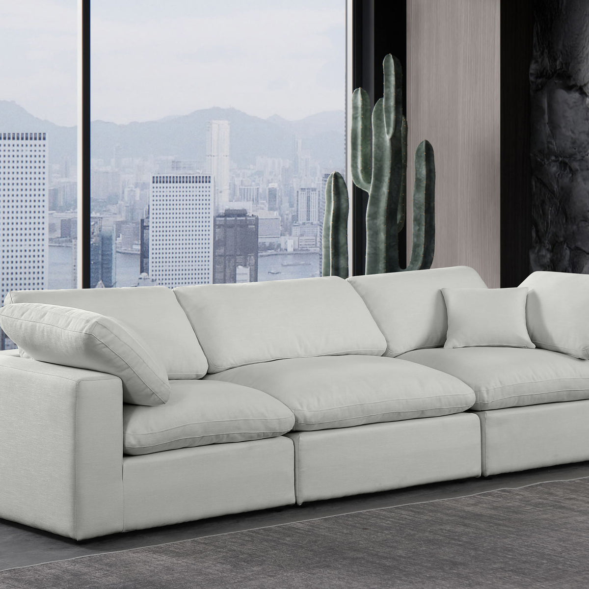 Comfy - Linen Modular Sofa 3 Seats