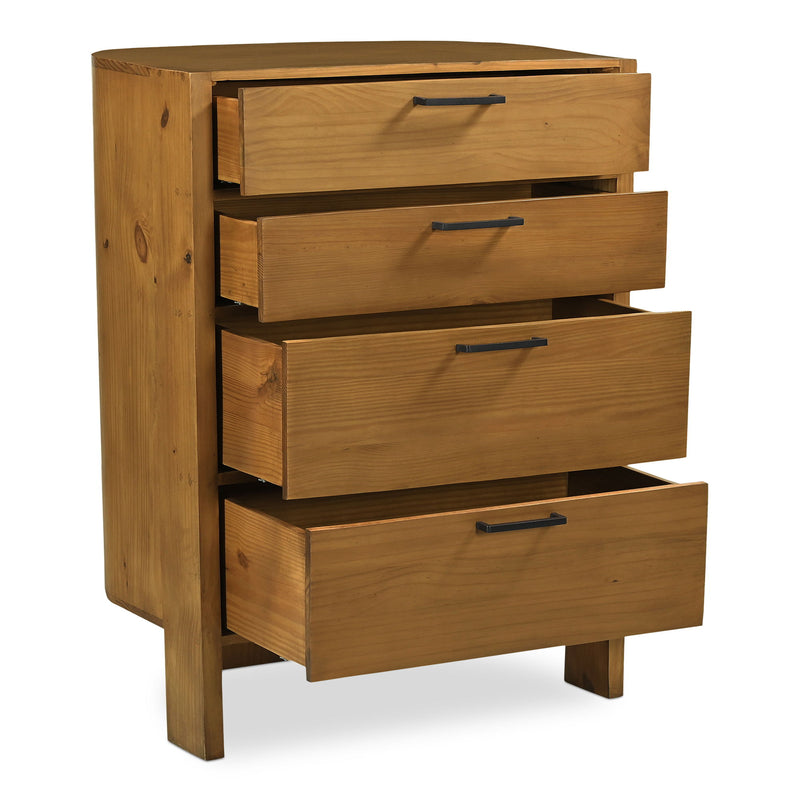 Lachlan - 4 Drawer Chest - Brown