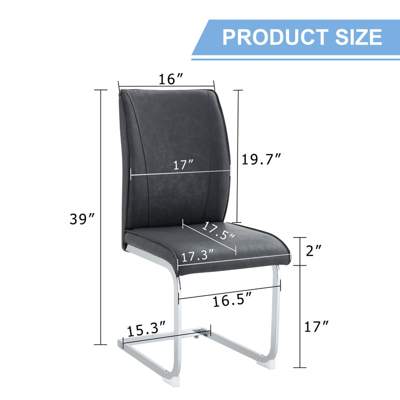 Luxury Simple Arch High Resilience Dining Chair With Arched Leg