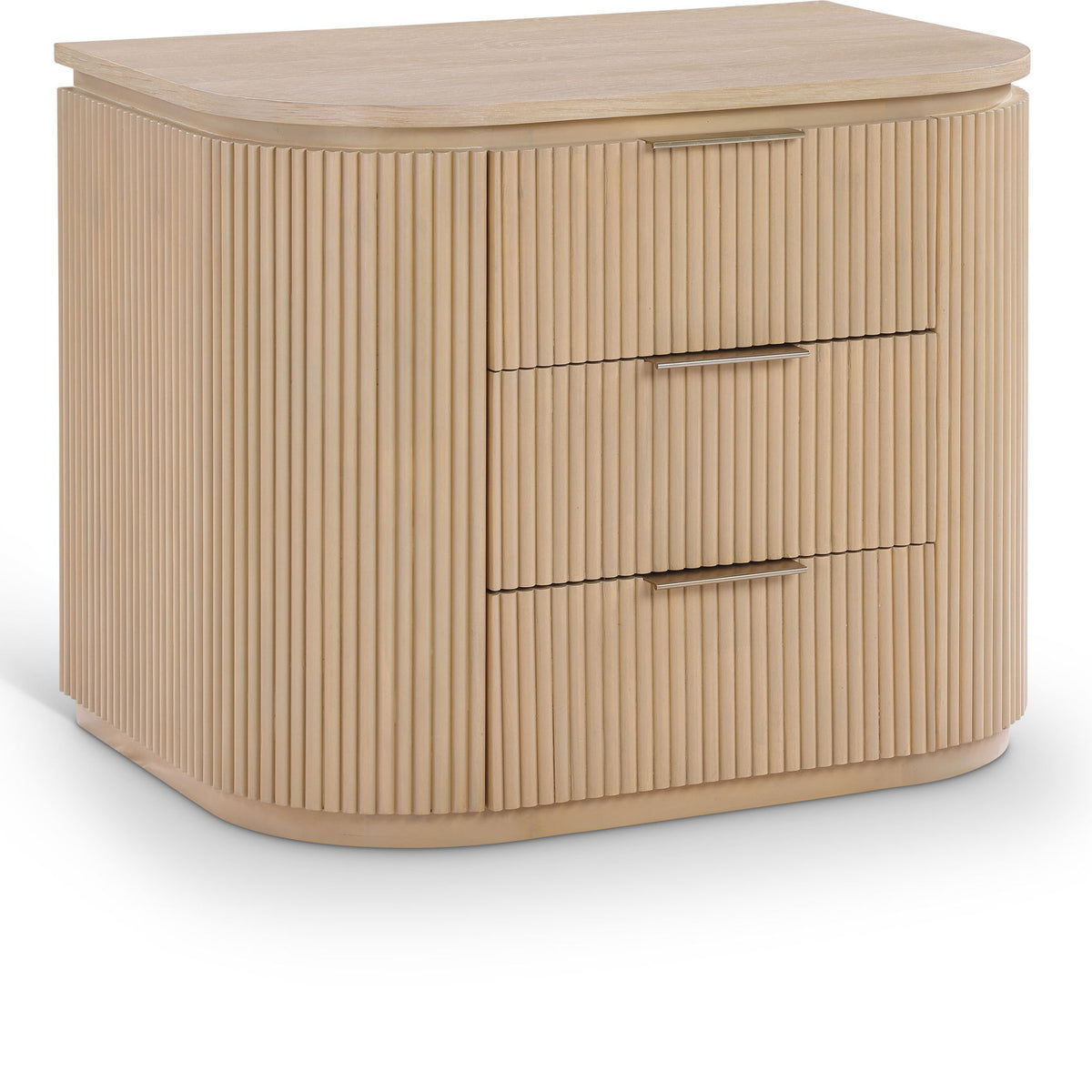 Astrid - Solid Wood And Oak Veneer Nightstand