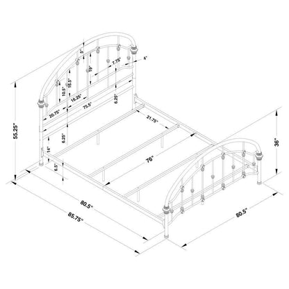 Rowan - Metal Open Frame Bed