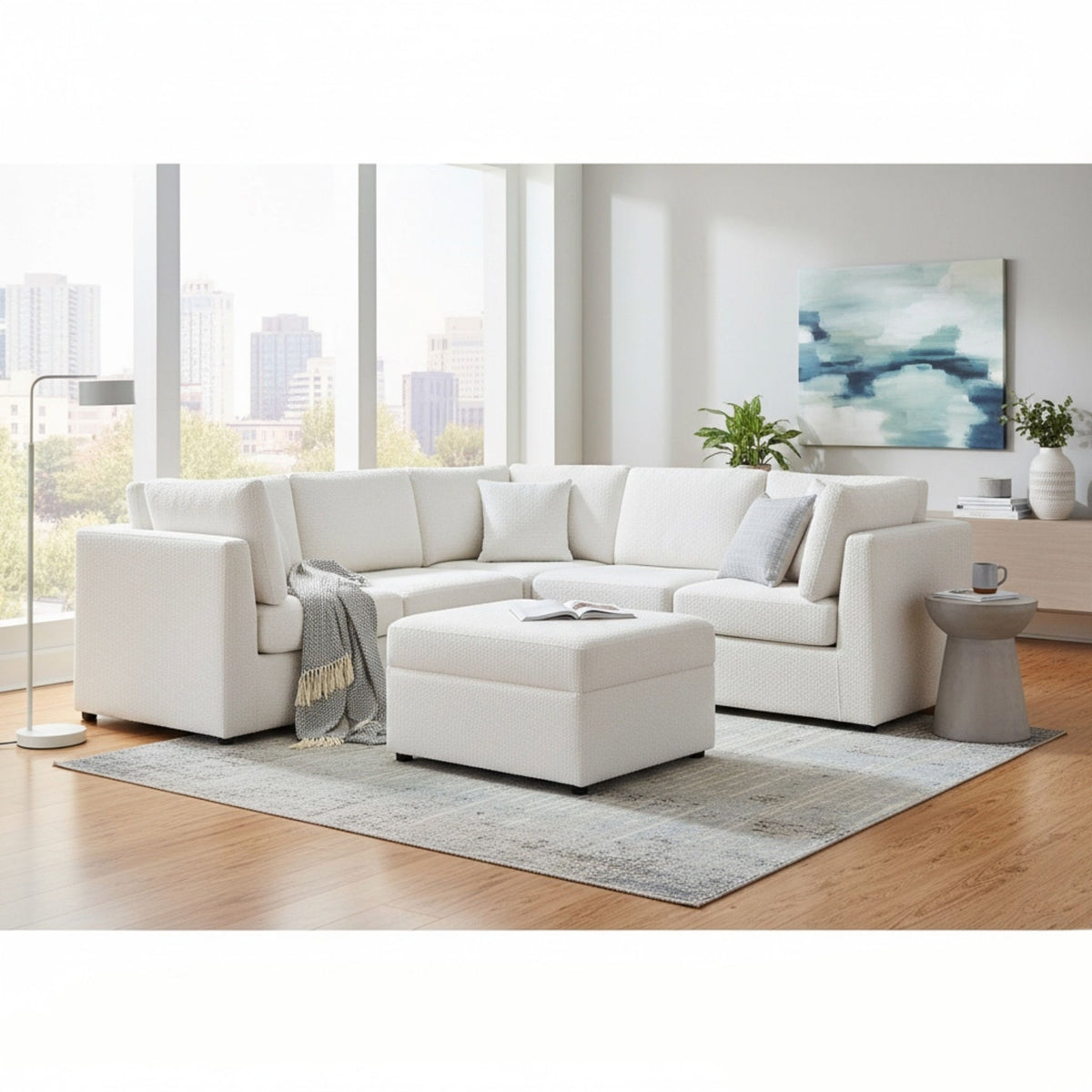 Chauncy - Sectional With Storage Ottoman
