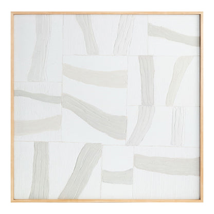 Configured - Framed Painting - White