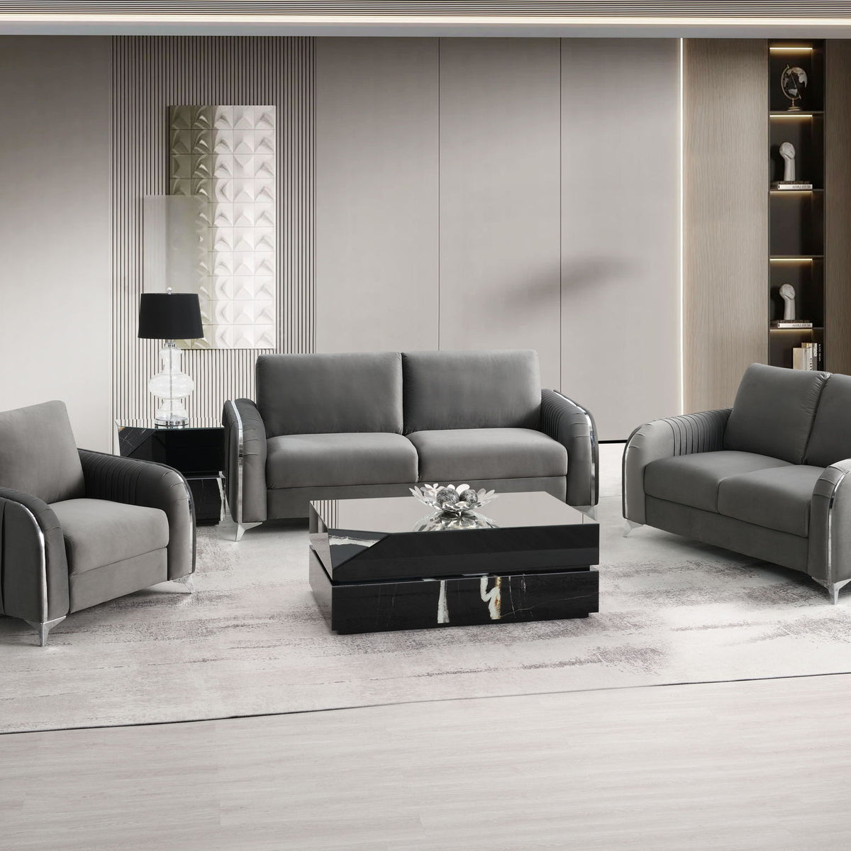 Wenona - Velvet Living Room Set