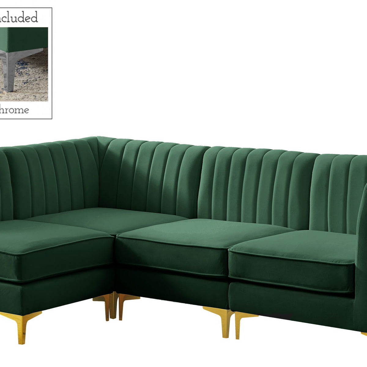 Alina - 4 Piece Modular L-Shaped Sectional