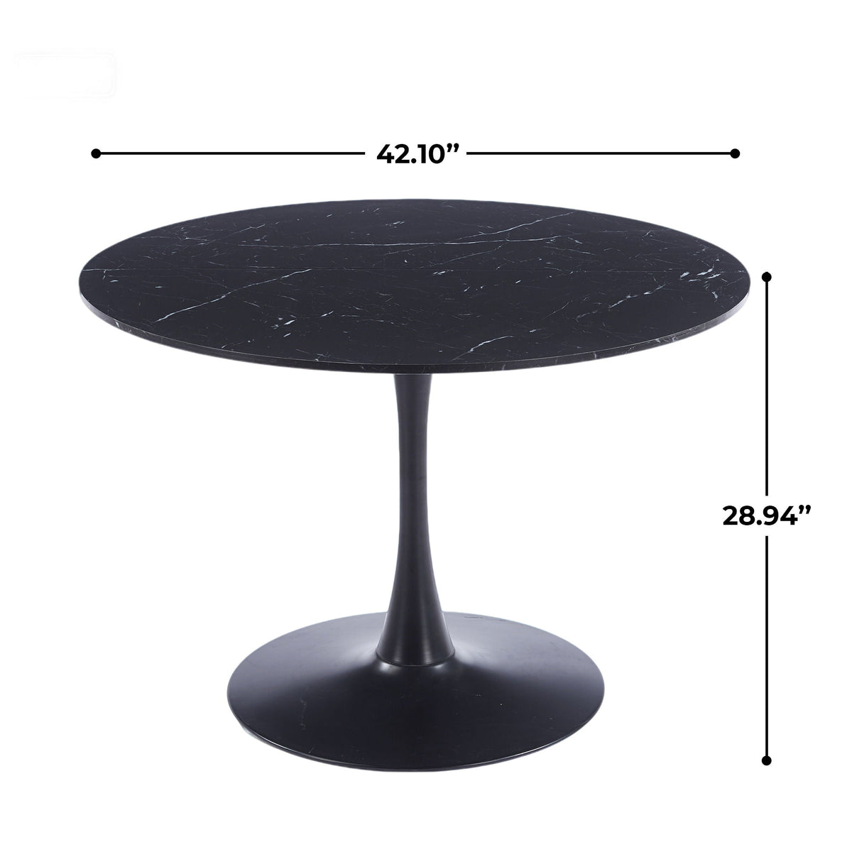 Round Tulip Table, Pedestal Design