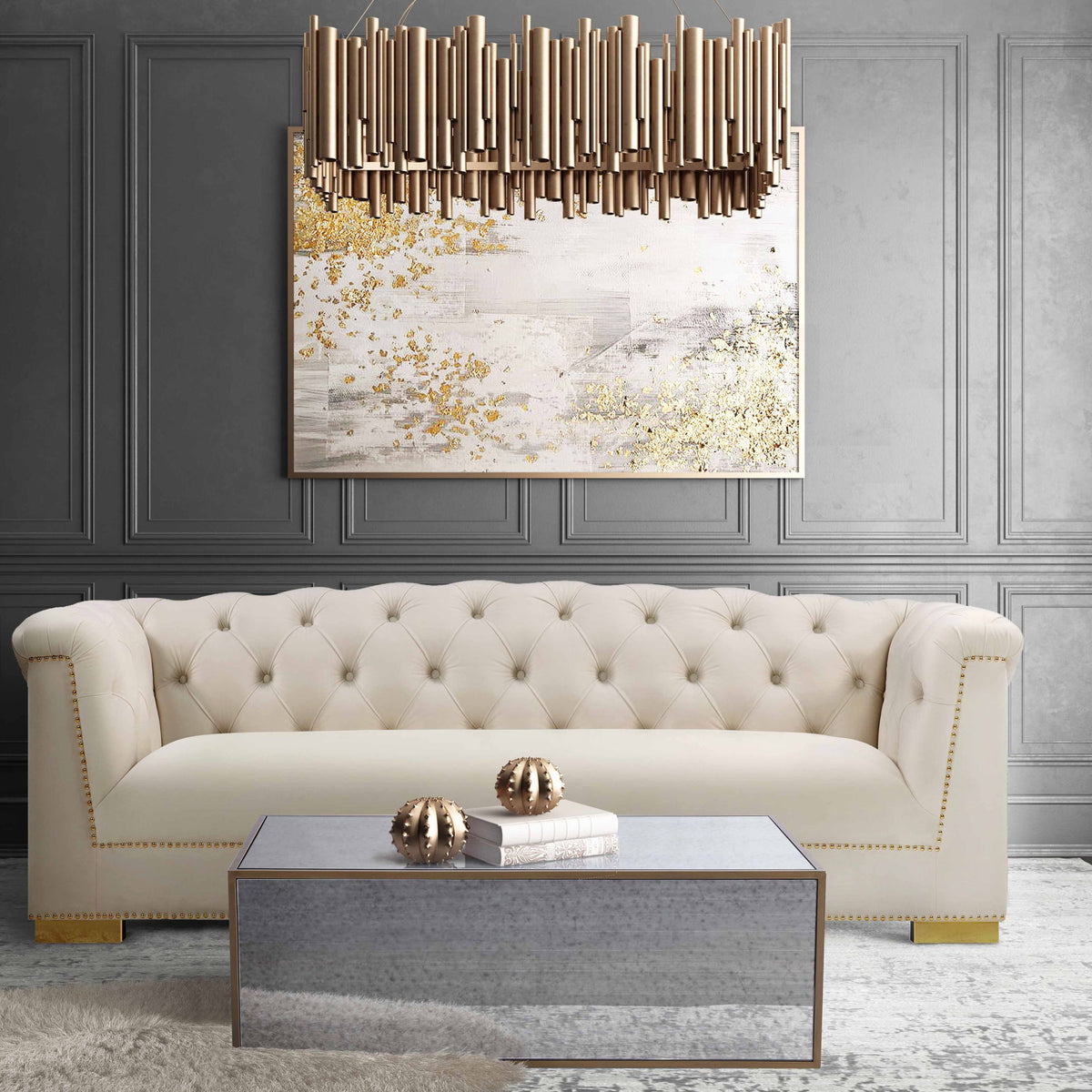 Lana - Mirrored Coffee Table