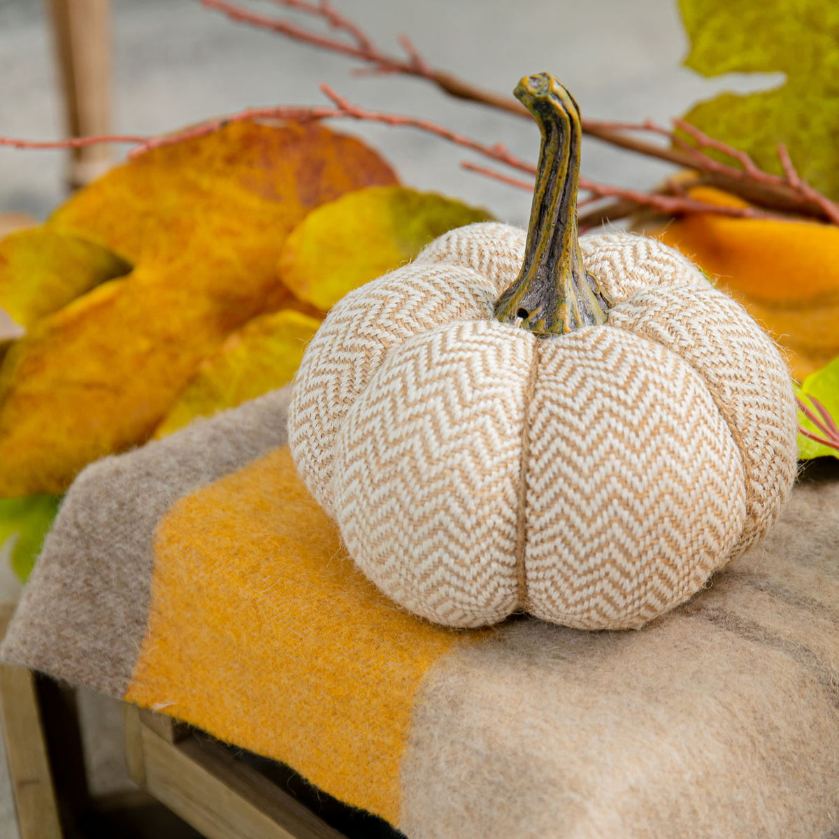Weighted Pumpkin Ornament Decor For Holiday Harvest Festival Fall Festival & Thanksgiving
