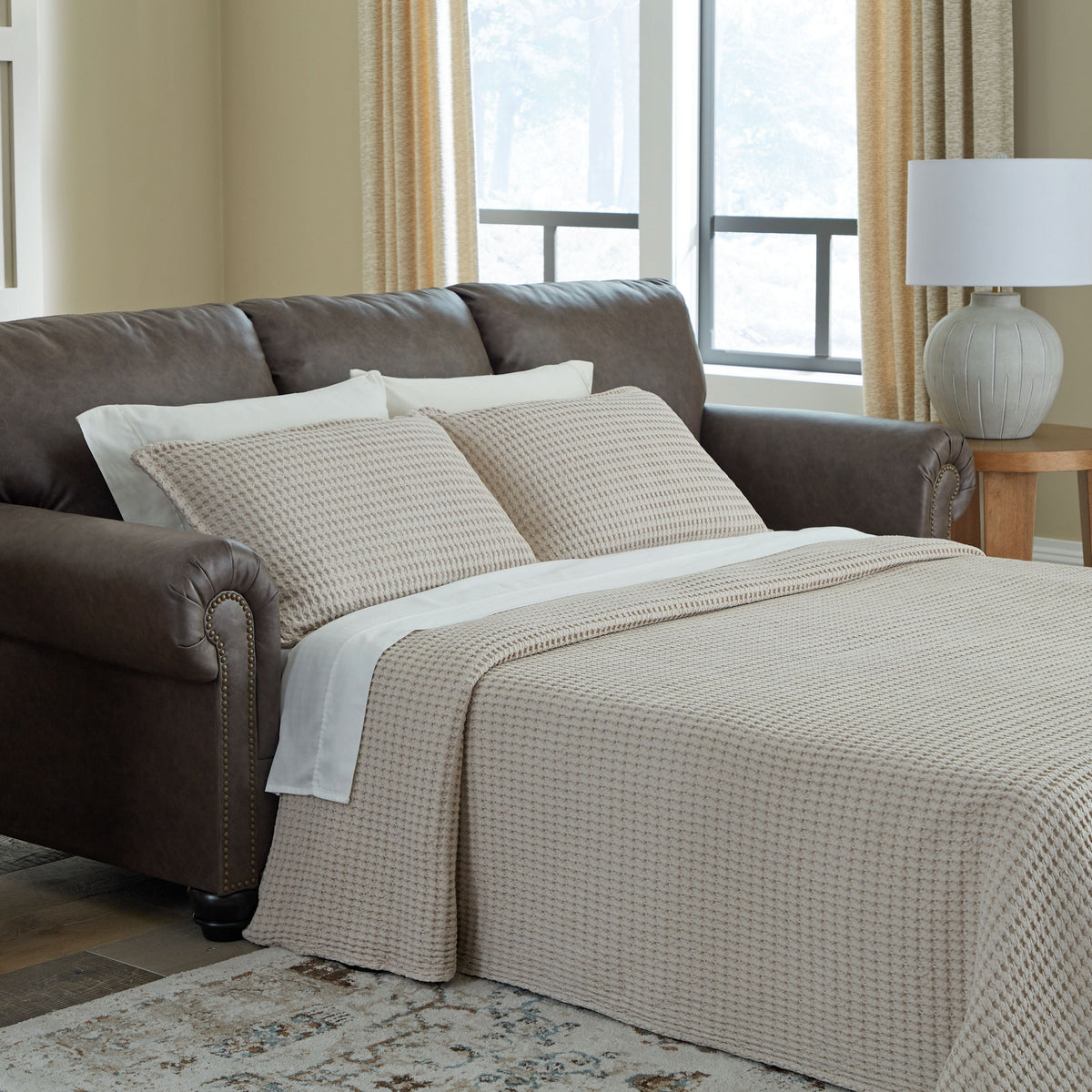Roxmere - Umber - Queen Sofa Sleeper