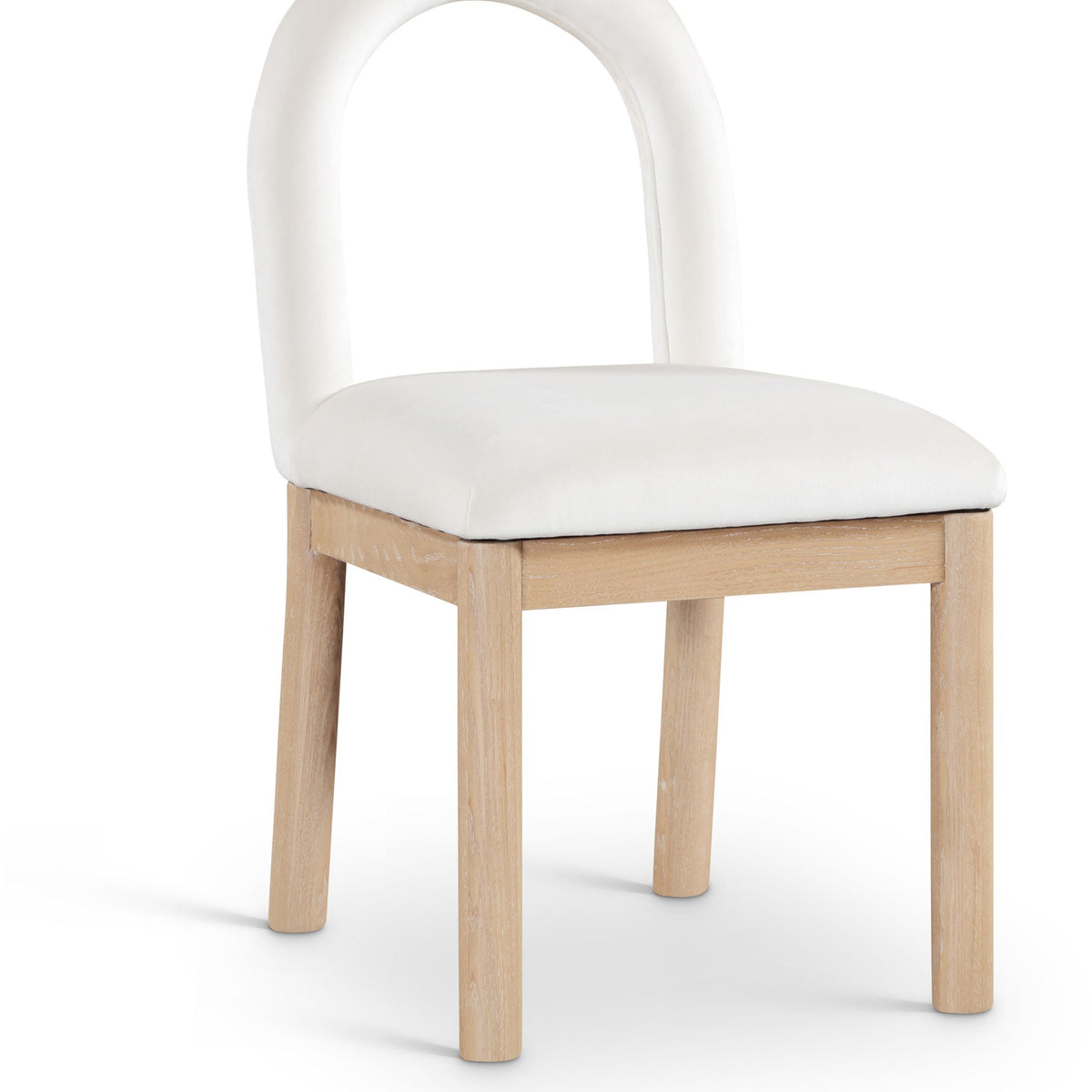 Conrad - Velvet Dining Chair With Natural Legs