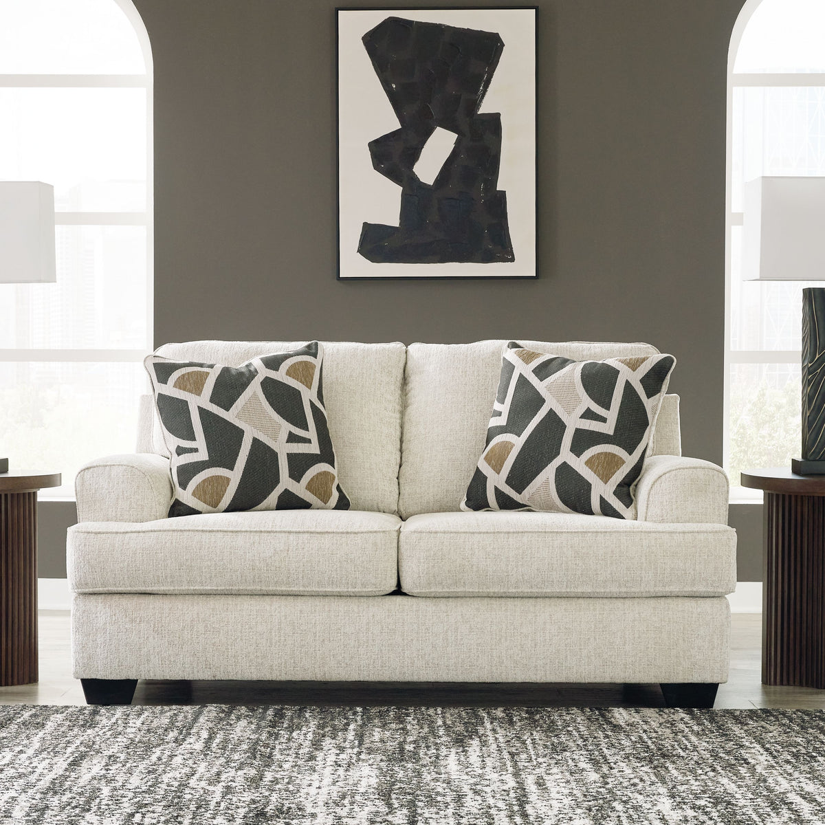 Heartcort - Loveseat - Quartz