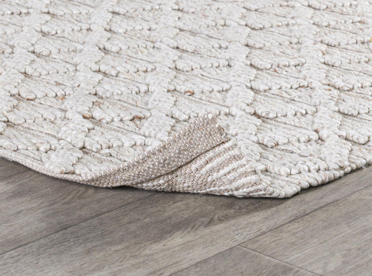Portola - 1' x 1' Rug - Natural / Ivory