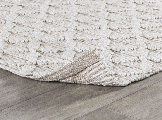 Portola - 1' x 1' Rug - Natural / Ivory