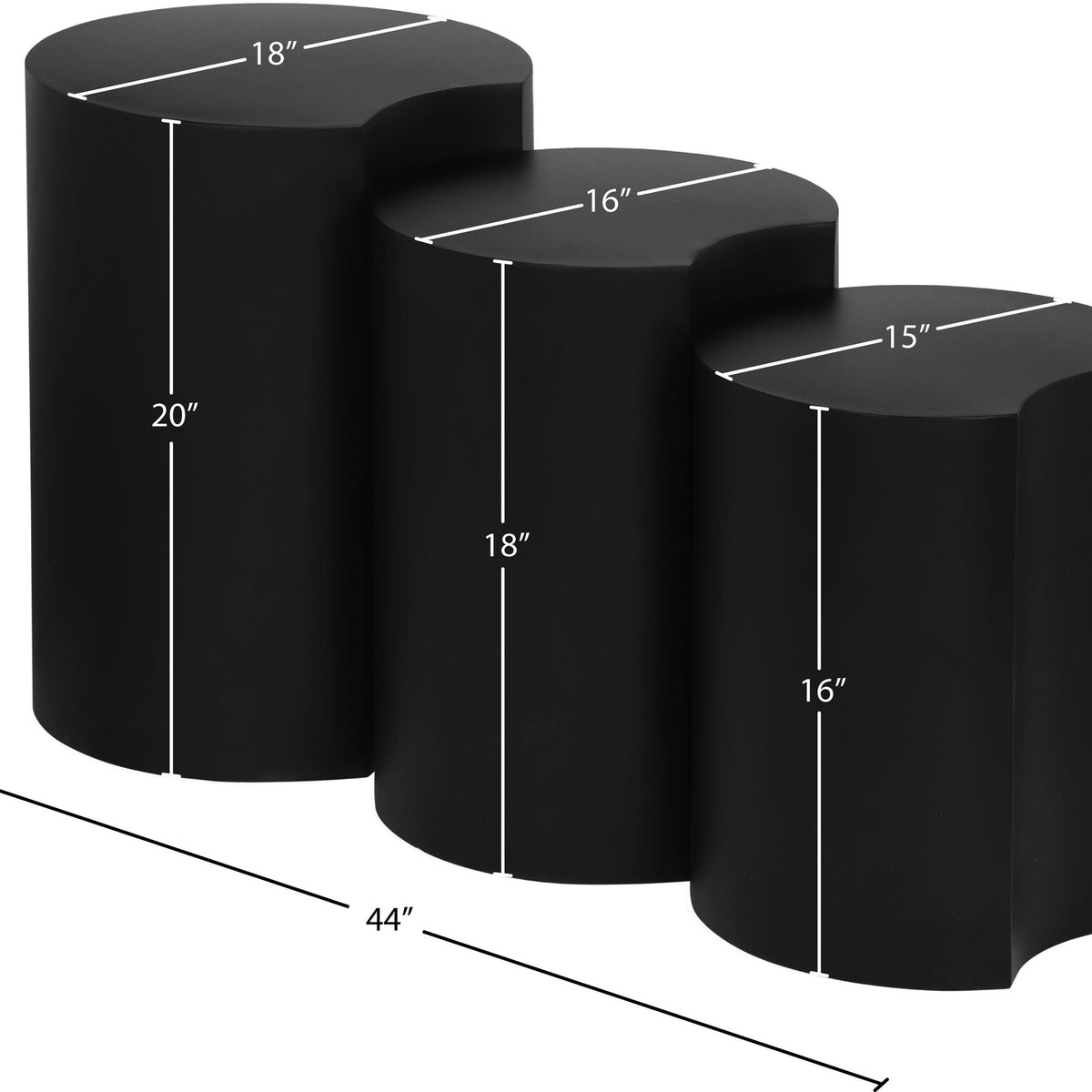 Dimple - 3 Piece Modular End Table