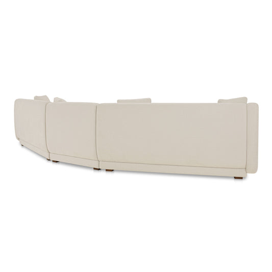 Fraser - 3 Piece Modular Sectional With Slipper - White