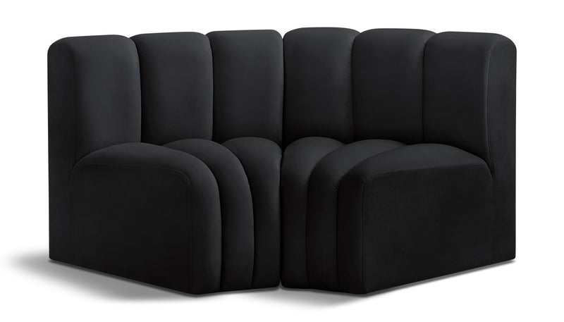Arc - Velvet 2 Piece Modular Sofa