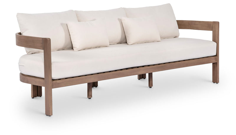 Newport - Water Resistant Fabric 86.75" Upholstered Outdoor Patio Sofa